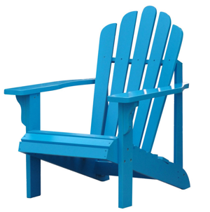 Photograph a blue chair.