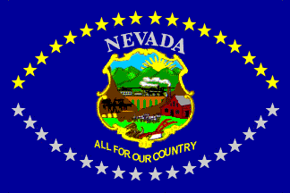The Nevada state flag, 1915-1929