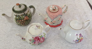 Photograph of teapots from the CCHS exhibit