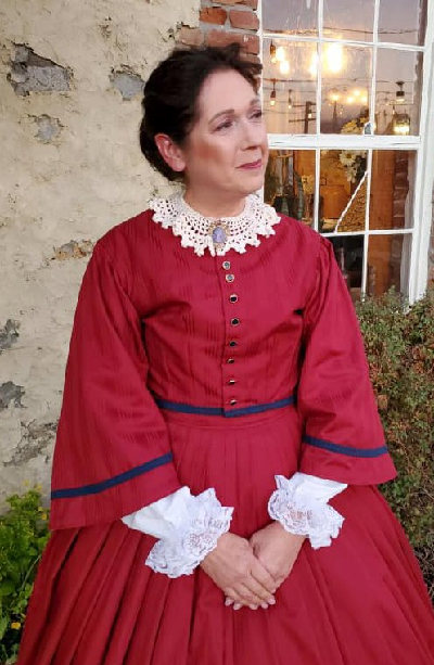 Photograph of Kim Harris in costume
