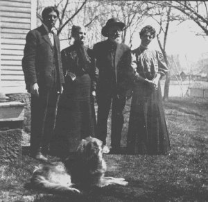Photograph of of the Roberts family